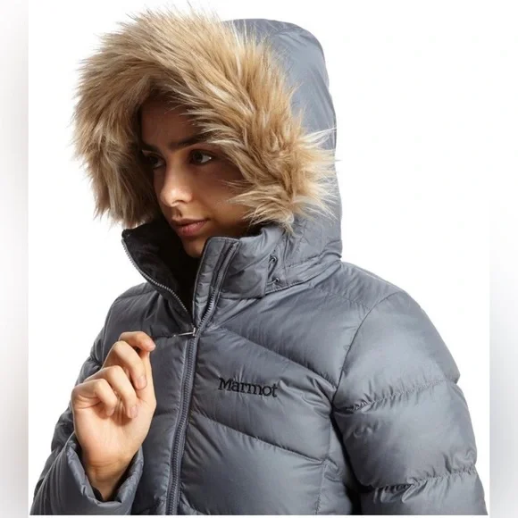 Marmot Women's Montreal Down Coat Medium Gray - Picture 2 of 4